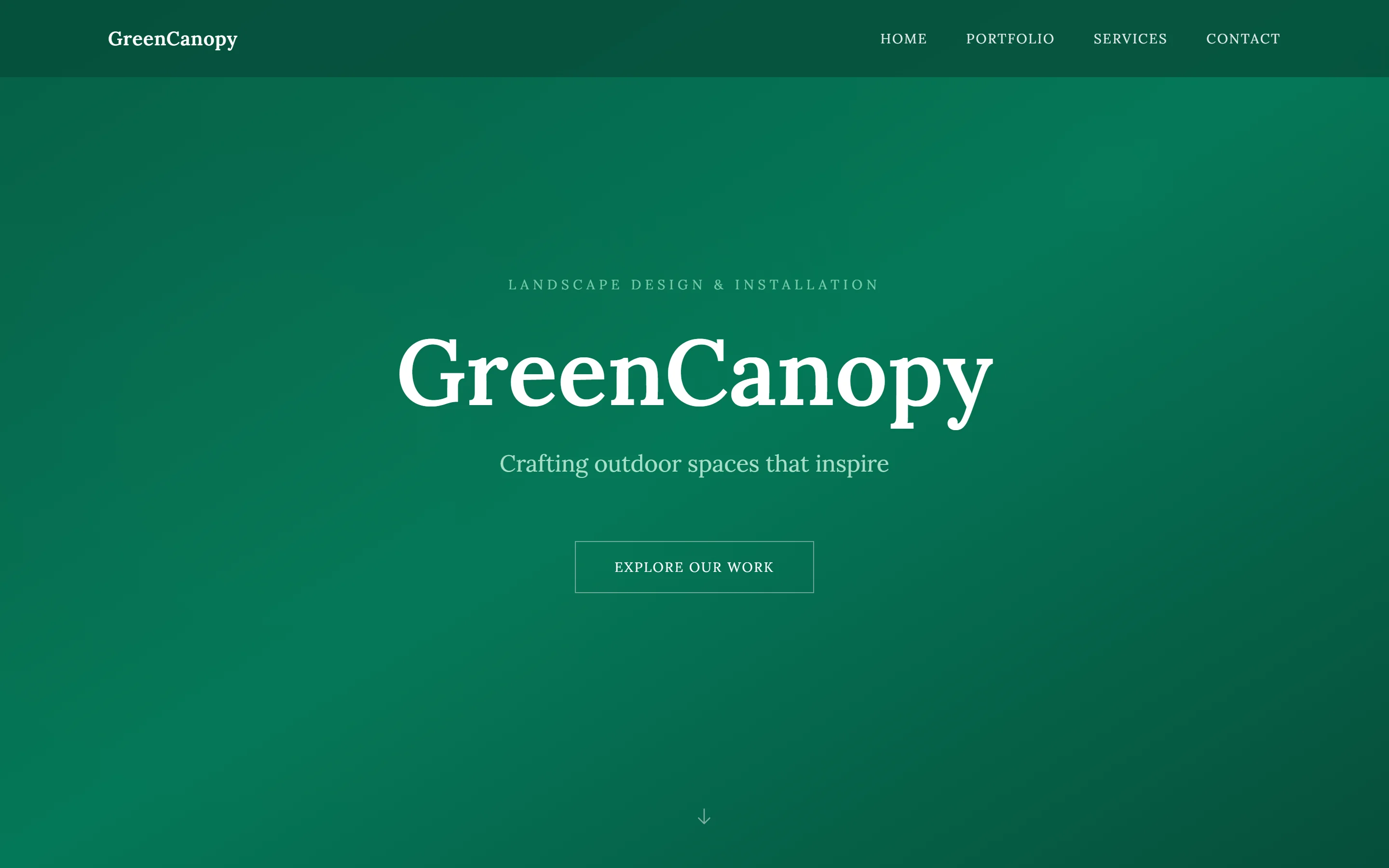 Sample landscaper campaign landing page